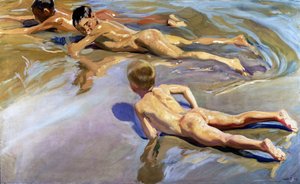 Bambini sulla spiaggia, 1910